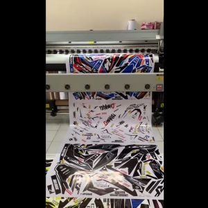 BBSticker Demak BISA HOLOGRAM Stiker Striping Aerox 155 Old Motif Racing Axo 2