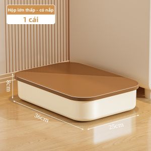 MEIZHUFU | Hộp Lưu Trữ Cho Đồ Ăn Vặt Đồ Chơi và Clutter Tổ Chức Hình Chữ Nhật Nhựa