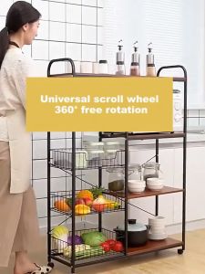 Rak Oven Microwave Rak Dapur Susun Minimalis Rak Bumbu  Kitchen Rack Rak Penyimpanan Serbaguna