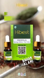 RESMI Hibest Propolis Murni Obat Herbal Diabetes Gula Darah dan Kolesterol BPOM