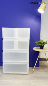 HAUS LIFE กล่องลิ้นชัก มินิมอล 27/54 CM วางซ้อนได้ (1151S/M) สีใส