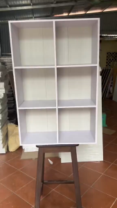 Kệ Sách Tổ Ong 6 Ô Vuông 90x60cm Gỗ MDF Phủ Melamine – Có Tấm Hậu Kín Chắc Chắn Kệ Trang Trí Đa Năng