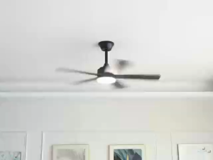 GEERLI 40-inch 5-blade ceiling fan DC motor remote control3-color dimmable lighting 6-speed settings timer and reverse airflow function. Suitable for living rooms studies bedrooms and dining rooms.