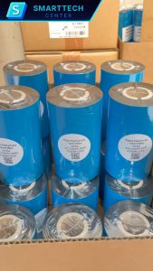 หมึกริบบอนสีดำ 110x300 (mm x m) Ribbon Premium Wax หมึกพิมพ์บาร์โค้ด หมึกพิมพ์สติกเกอร์ แกน 1 นิ้ว