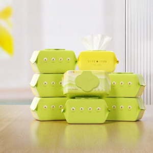 ผ้าเช็ดมือและปากสำหรับเด็ก 80 แผ่น x 10 แพ็ค