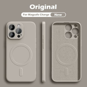 Original Liquid Silicone Magnetic Phone Case For iPhone 16 15 14 13 12 11 Pro Max Wireless Charging For Magsafe 16 15 14 Plus Soft Silicone Shockproof Protective Case