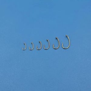 50pcs Barbed Curved Nymph Fly Fish Hook Shrimp Caddis Pupa Midge Emerger Fly Tying Hook ForTrout Fly Fishing Flies #10- #20