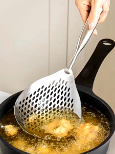 Muôi inox muôi thủng to muôi đa năng vá inox đa năng vá vớt đồ xẻng lọc dầu muỗng lưới