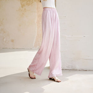 XIANGYING | Striped Straight-legged Loose Thin Wide-leg Pants