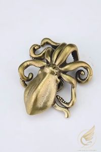 Decor Mini Tượng Bạch Tuộc Mực Mai Khổng Lồ Tượng Nhỏ Trang Trí Tiểu Cảnh Bằng Đồng Thau - Đồ Đồng Thuận Tâm