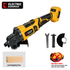 Electric Goddess 125MM Brushless Electric Angle Grinder Metal/Wood Polishing Grindind Power Tool For Dewalt 20V Battery Pin 