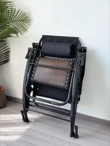 Folding Rattan Rocking Chair Leisure Lounge Chair Heavy-duty Home Office Rest Recliner Bed Suitable for Home Office Leisure Nap Space Saver