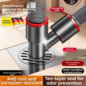 FEIZHUXIANSEN | Odor Preventing Anti-Overflow Sink and Washing Machine Drainage Pipe Connector