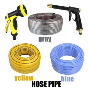 water hose 10M-30M Garden Hose PVC Water Pipe Car Wash Irrigation Hose  Braided Rubber Garden Pipe Watering Tubing Water nozzle head