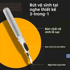 Bút Vệ Sinh Tai Nghe Bluetooth Đa Chức Năng Bàn Chải Mềm Làm Sạch Tai Nghe Không Dây Và Tai Nghe Chụp Tai