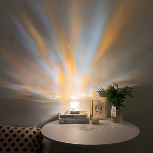 🔥[Ready Stock] Ins Rotating Water Ripple Lamp Creative Bedside Romantic Table Atmosphere Light Gift Lampu Tidur 小夜灯