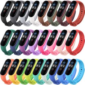 Silicone Bracelet for Xiaomi Band 3 4 5 6 Bracelet Color Changing Mi Band Wrist Strap Mi Band 3 4 5 6