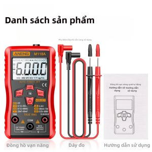 ANENG | Máy Đo Vạn Năng Kỹ Thuật Số Mini ANENG M118A Đo Không Tiếp Xúc Cảm Ứng 6000 Số Đo Tự Động Điều Chỉnh Dải Đo Đồng Hồ Đo Điện Áp Dụng Cụ Thợ Điện