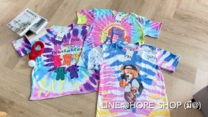 เสื้อมัดย้อม ป้าย Zara สต๊อค ผ้ามัดย้อม เสื้อสงกรานต์ เสื้อสีพาสเทล เสื้อคู่รัก เสื้อคอกลม