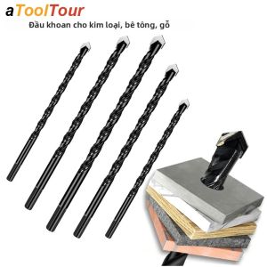 Bộ Mũi Khoan Kim Loại Gạch Bê Tông Nề Cacbua Cho Gạch Gốm Thủy Tinh Gỗ Nhựa - Mở Rộng Cưa Lỗ Để Khoan Nề