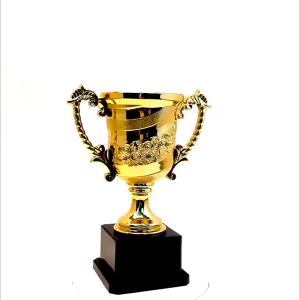 3PCS Gold Awards Trophy Children School Party Award Supplies Celebrations Gifts Souvenir Trophy Mini Plastic Trophies Competition Props