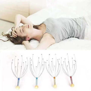 Head Neck Scalp Massage Octopus Threaded Head Scratcher Massage Release Relax Tool For Head Body Stress Random