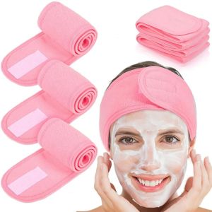 Phụ Nữ Có Thể Điều Chỉnh Spa Mặt Headband Tắm làm tóc Ban Nhạc Headbands Cho Khuôn Mặt Rửa Mềm Toweling Tóc Make up Phụ Kiện