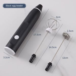 Handheld electric egg beater coffee machine milk frother 3-speed jam maker picnic travel barbecue ingredient mixer
