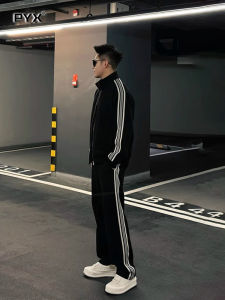 High-End Casual Sports Set Mens Spring Autumn Winter New Style Jacket Autumn Clothes Complete Set Mens Fashion Outfit