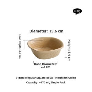 YOGEHOME | Hammered Ceramic Irregular Shaped Bowl