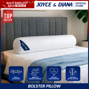 Joyce & Diana Premium Fiber Bolster Pillow 28x44 inches - Soft Long Sleeping Pillow for Comfort & Support