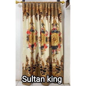 GORDEN/HORDENG PINTU MODEL TALI GANTUNG L90XT200CM  BAHAN POLYMICRO DAN DISPERSE LEMBUT DAN TEBAL
