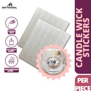 RMPH Candle Wick Stickers Heat Resistant Candle Making Double-Sided Stickers Sticky Dots - Candle Making Soy Organics Paraffin Palm Art & Crafts Kit for Adults Beginner Kids Supplies Soy Wax Paraffin Wax Raw Material Philippines