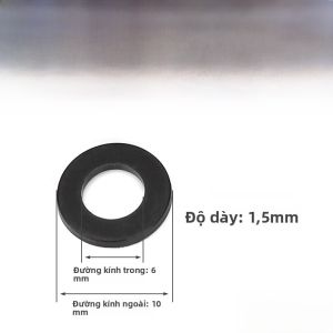 Vòng Đệm Nhựa Nylon Siêu Mỏng Màu Đen Trắng Tròn Chống Mài Mòn Vòng Đệm Cứng Bằng Nhựa PVC Vòng Đệm Phẳng M3 M4 M6 M8 M20