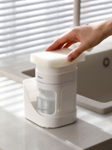 Kitchen Sponge Soap Dispenser Press Type Dishwashing Liquid Storage Box Sink Accessories Chinese Made Home Improvement