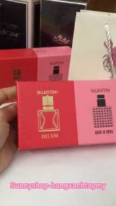 Hàng Mỹ Set Nước Hoa Mini VALENTINO Voce Viva EDP 7ml và Born in Roma EDP 6ml Thời Thượng Cá Tính