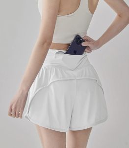 High-Waist Running Fitness Pants with Pockets Quick-Dry Breathable Sports Shorts Yoga Pants Women Cabbage New Style