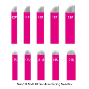 JUNMIAO | 50/100pcs 0.16/0.18mm Tebori Blades Microblading Needles Permanent Makeup Eyebrow Tattoo Microblade Manual Tattoo Pen Supplies