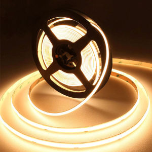1M 2M 3M 5M 10M COB LED Strip Lights 12V 24V 320LEDs/M High Brightness Flexible LED Bar Tape Ribbon Linear Dimmable Room Decor
