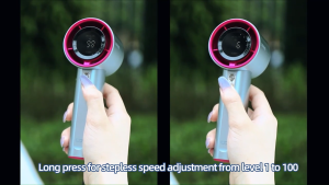 Mini Fan Rechargeable Strong Wind 100 Gear Wind Speed Fan Mini Electric Fan Digital Display Adjustable Turbo Portable Handheld Fan for Outdoor Sports