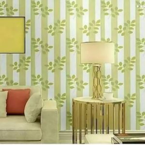Wallpaper Dinding Salur Daun Ukuran 45 Cm x 10 Meter