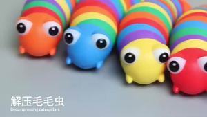 COOLToy MAINAN FIDGET SLUG TOYS/MAINAN ULAT SENSORY/MAINAN PENGHILANG STRESS/MAINAN ULAT RAINBOW
