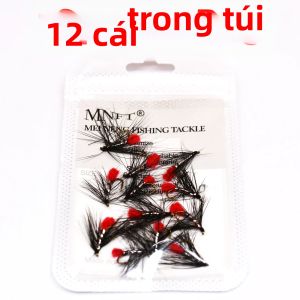 12 Mồi Câu Cá Ruồi Kèm 12 Phụ Kiện # Móc Câu Crank Được Mài Sắc Gắn Mồi Ướt Cho Cá Hồi Cá Vược - Mồi Giả Hoàn Hảo Cho Sông Hồ Hồ Chứa Ao Hồ