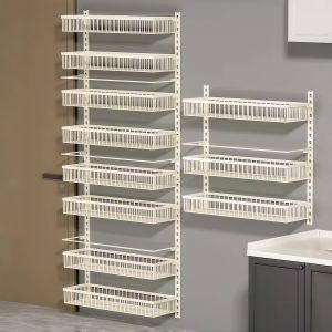 Wall Mounted Bathroom Shelf Non-drilling Installation