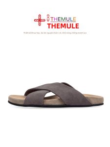 THEMULE | Dép Bằng Da Dây Chéo có Đệm Đỡ Cung Chân