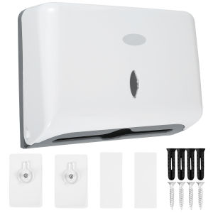 Hộp Đựng Khăn Giấy Treo Tường Thương Mại Đa Năng Punch Free Toilet Tissue Holder Nhựa Chống Thấm Nước Dung Tích Lớn Cho Phòng Vệ Sinh
