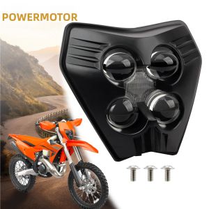 Đèn Pha LED Xe Máy Cho KTM EXC SX MX 250 300 450 Supermoto Dirt Bike Motocross Enduro Phụ Kiện Ốp Thân Xe 2024