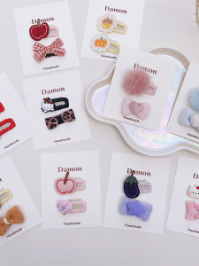 Princess Style Baby Girl Hair Accessories Side Bangs Clip Childrens Headwear Hairpins DIY Hair Decorations for Toddlers