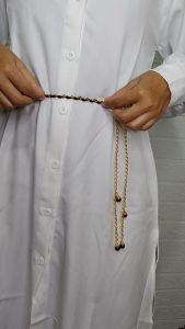 Ikat Pinggang Belt Rantai Slim Model Mutiara Imitasi Fashion Wanita Korea LXSLIM