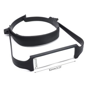 Headband Glass with Interchangeable Lenses Handsfree Head Mount Magnifier for Close Work Sewing Crafts Watch